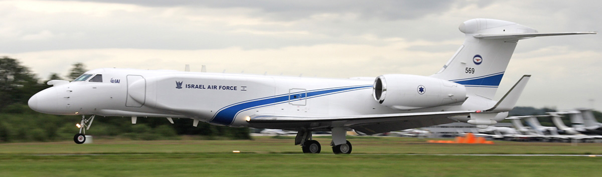 Uno de los Gulfstream G550 AEW&C de la Fuerza Area de Israel (Foto IAI)